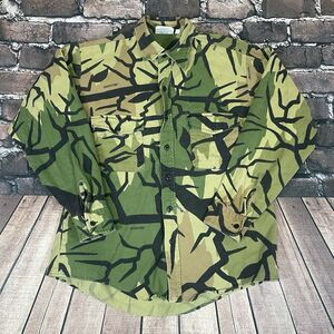 Vintage Predator Camo Shirt Mens Large Button Up Hunting Long Sleeve USA 90s